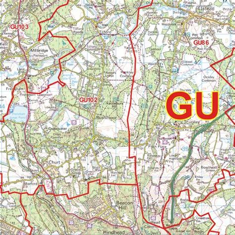 Toradh íomhá ar Gu Postcode Map UK