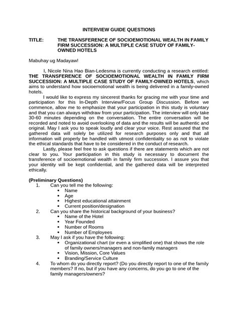 Image result for Interview Guide Questions