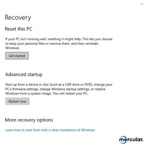 Toradh íomhá ar Restore Windows 1.0