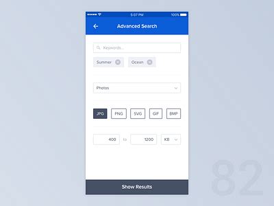 Toradh íomhá ar Advanced Search UI Icon