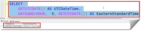 Image result for Transact-SQL Get Date UTC