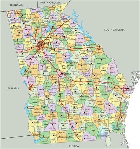 Toradh íomhá ar MapBox Georgia Map