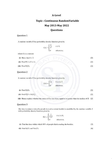 Image result for Random Continuous Variable Problems