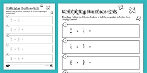 Multiplying Fractions 5th Grade Practice に対する画像結果