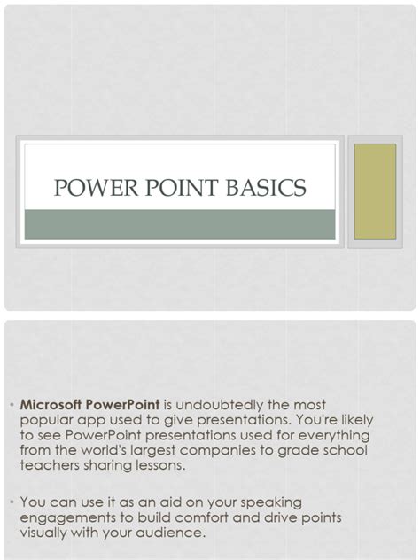 Image result for MS PowerPoint Basics
