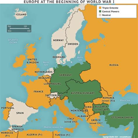 Image result for WW1 Europe Map Control