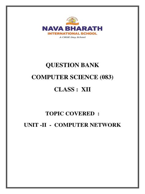 Image result for Question Paper About Computer Network for 7th Class