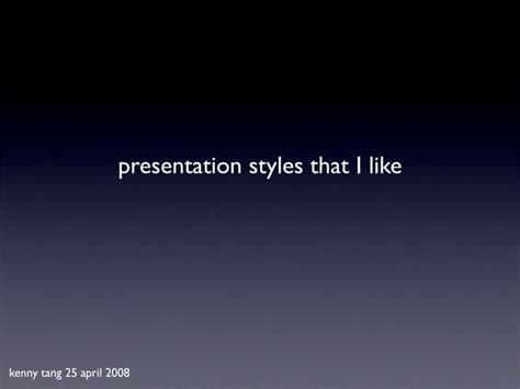 Image result for Examples Presentation Style