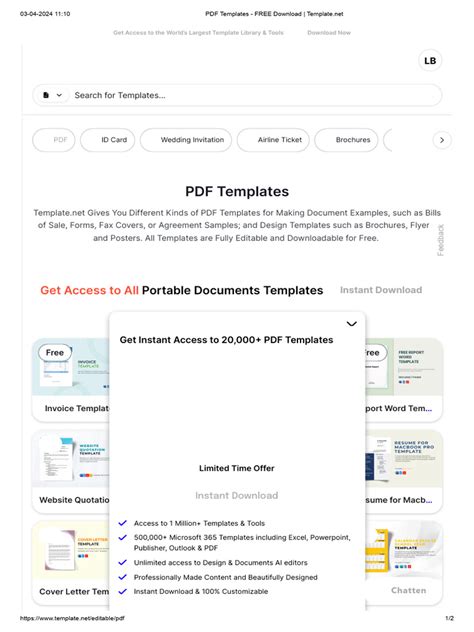 Image result for PDF Template Example