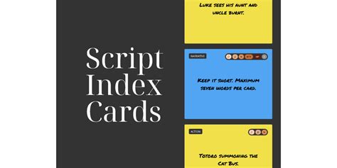 Image result for Script Card