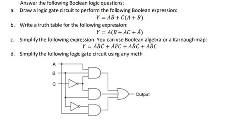 Boolean Expression Questions for Truth Table ਲਈ ਪ੍ਰਤੀਬਿੰਬ ਨਤੀਜਾ
