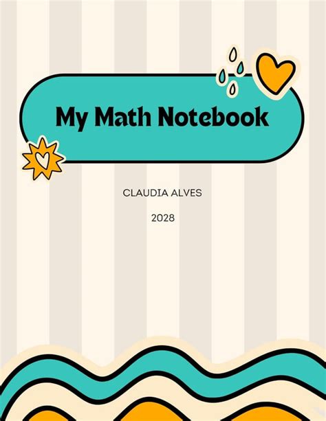 Image result for Math Notebook Cover Templates