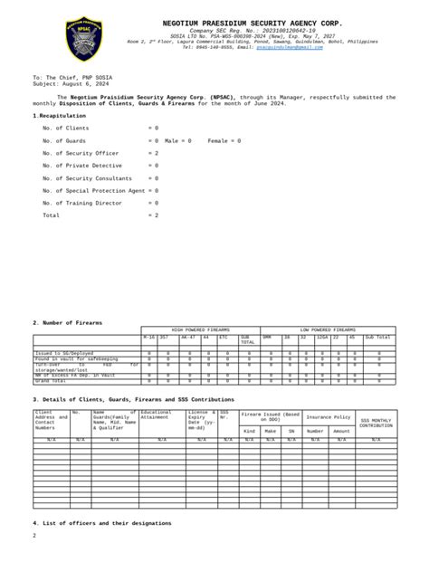 Image result for Disposition Report Sample