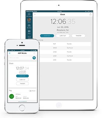 Afbeeldingsresultaten voor ADP Mobile App Clock In