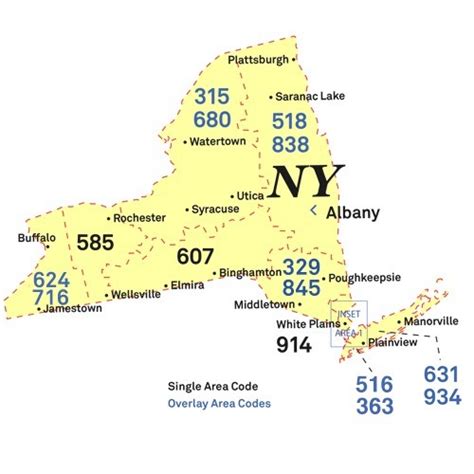 Image result for 607 Area Code Map