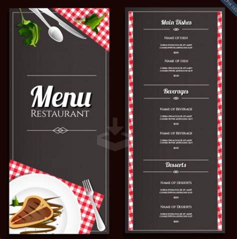 Image result for Simple Restaurant Menu Design