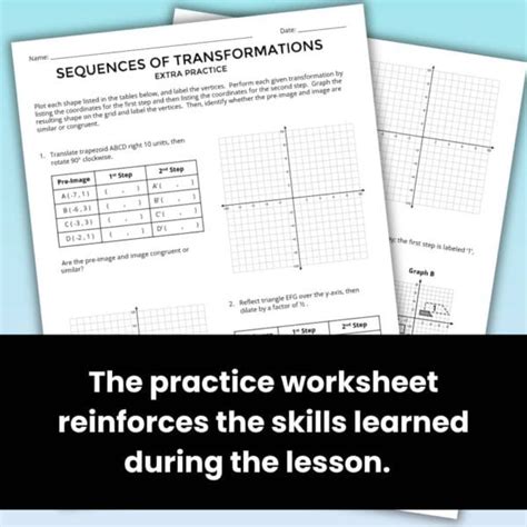 Image result for Series of Transformations Worksheet
