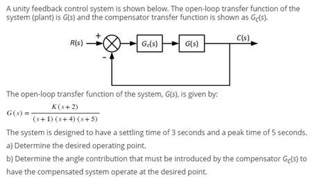 A Unity Feedback Control System Transfer Function に対する画像結果