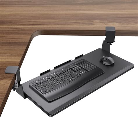 Image result for Corner Computer Desk with Keyboard Tray