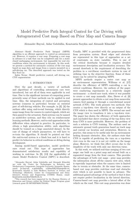 Image result for Model Predictive Path Integral