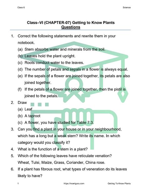 Class 6 Science Chapter 1 Worksheet に対する画像結果