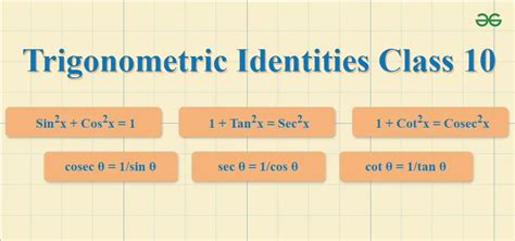Image result for Trigonometry Identities Class 12