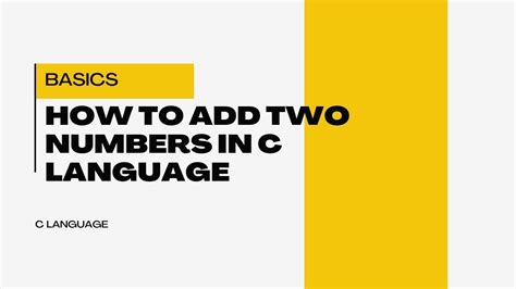 Toradh íomhá ar Add Two Number in C Language