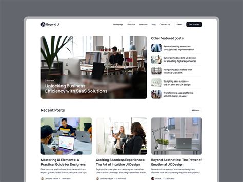 Image result for Best Blog UI Design