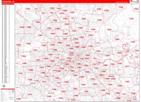 Image result for Houston Zip Code Map