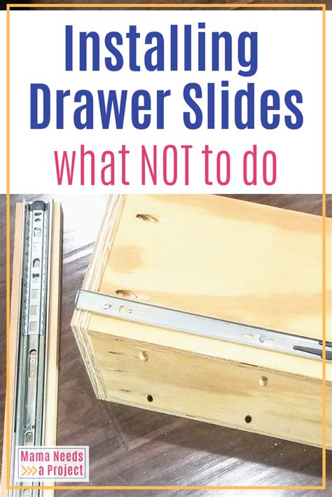 Afbeeldingsresultaten voor Tips for Installing Drawer Slides