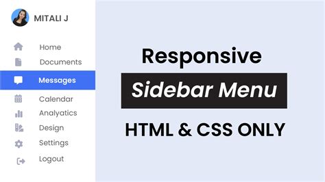 Image result for CSS Side Menu That Expand to Left