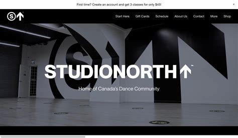 Toradh íomhá ar Dance Studio Website Examples