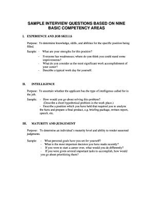 Toradh íomhá ar Interview Questions Form