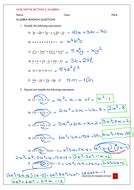 Algebra Questions GCSE PDF Formula に対する画像結果