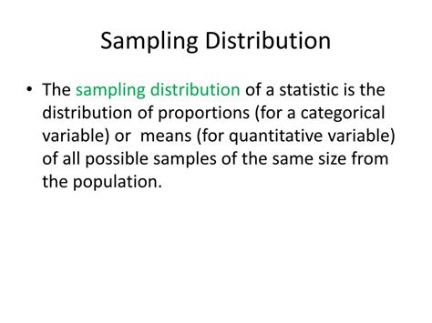 Image result for Sampling Distribution Definition Statistics