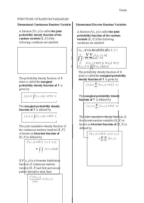 Image result for General Functions of Random Variables