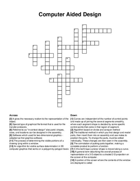 Toradh íomhá ar Computer Aided Design Word Search