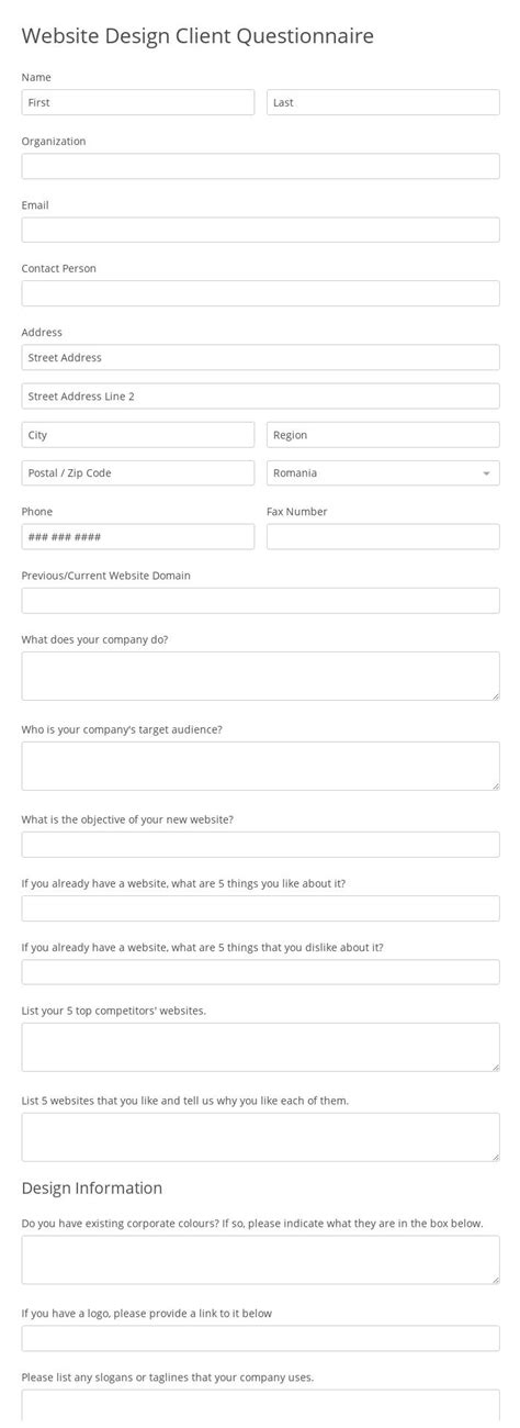 Image result for Question Form for Website