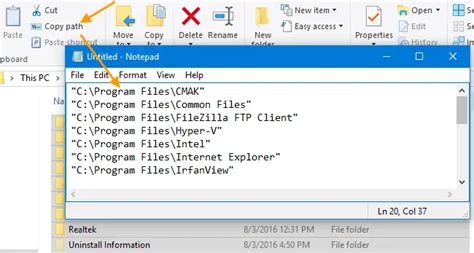Windows 7 Copy File Path に対する画像結果