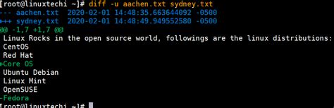 Image result for Diff Command in Linux