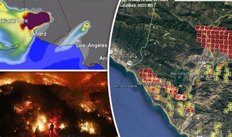 Toradh íomhá ar Map of Current California Wildfires