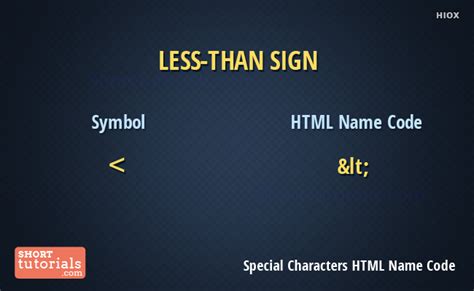 Image result for Less than Symbol HTML