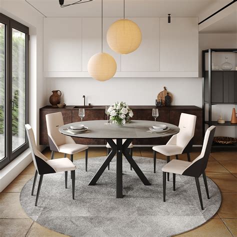 Afbeeldingsresultaten voor Round Extendable Dining Table