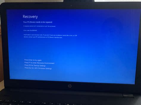 Image result for Boot Device Not Found HP Desktop