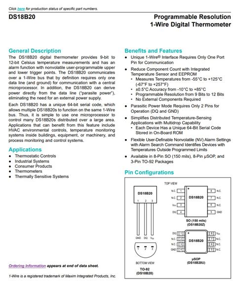 Image result for DS18B20 Live Data