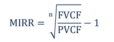 Image result for Modified Internal Rate of Return Excel