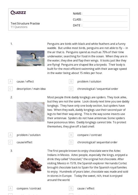 Image result for Text Structure Worksheet Grade 4