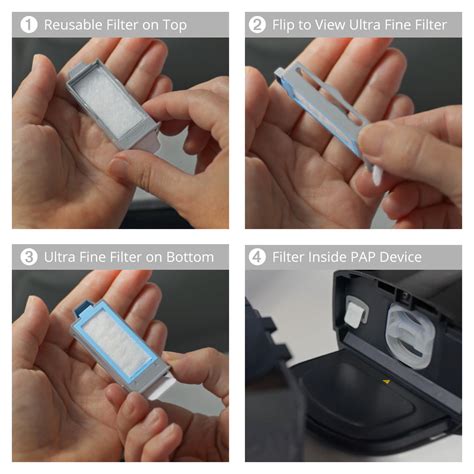 Image result for How to Insert Disposable Filter On CPAP