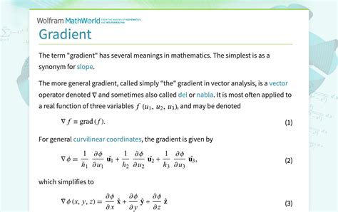 Image result for Gradient Meaning