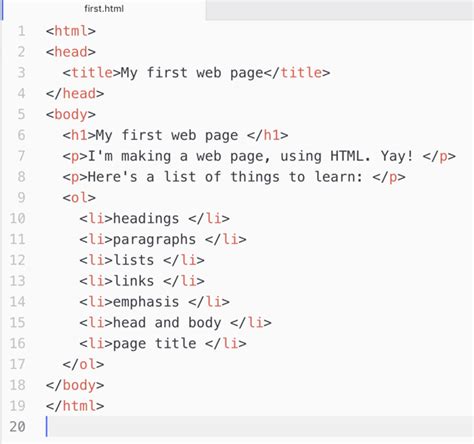 Toradh íomhá ar HTML Starting Code Shortcut